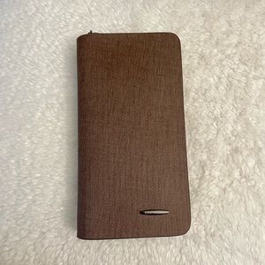 Leather long wallet